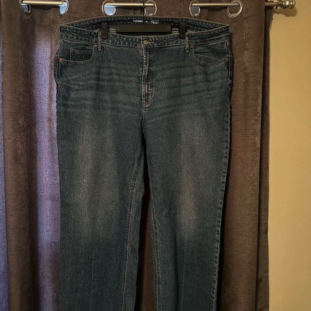 Old Navy Blue Straight Leg Jeans